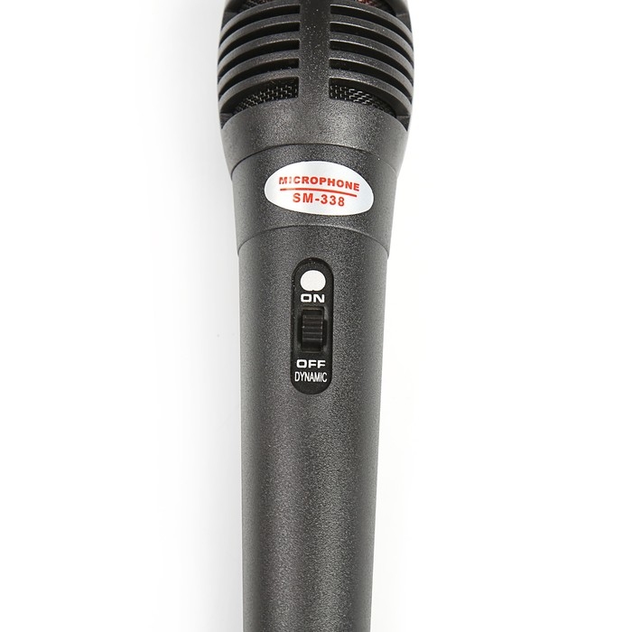 Микрофон для караоке G-102, проводной, 1.2 м, чёрный