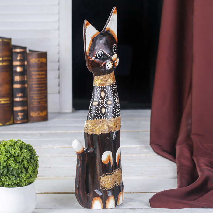 Сувенир «Кошка», 40 см, дерево