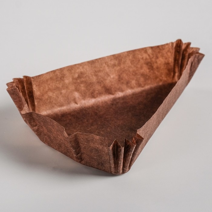 Форма для выпечки коричневая, форма треугольник, 10.2×10.2×7.5×2.5 см