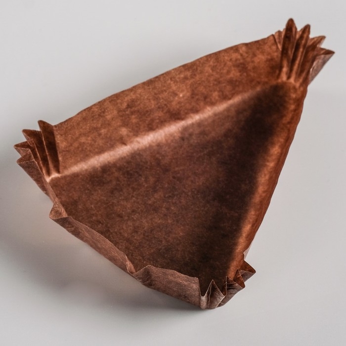 Форма для выпечки коричневая, форма треугольник, 10.2×10.2×7.5×2.5 см