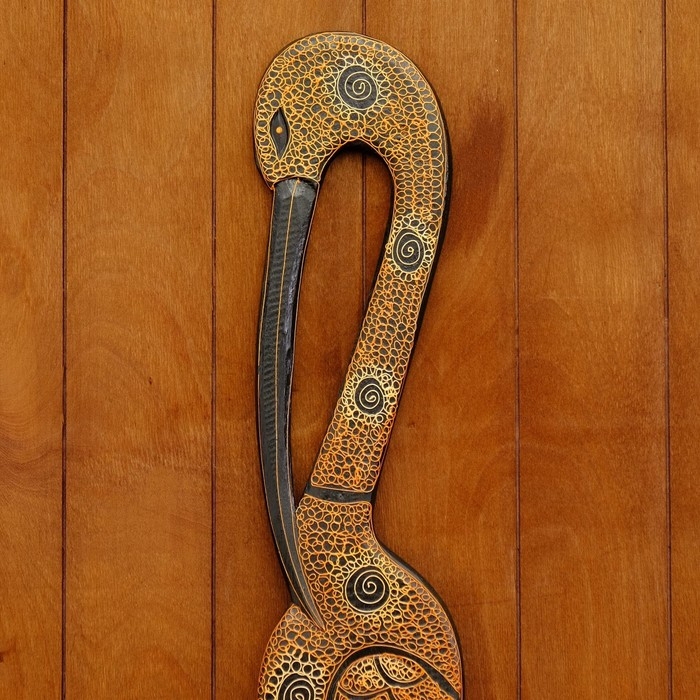 Панно настенное «Аист», 95×13×1 см, дерево, МИКС