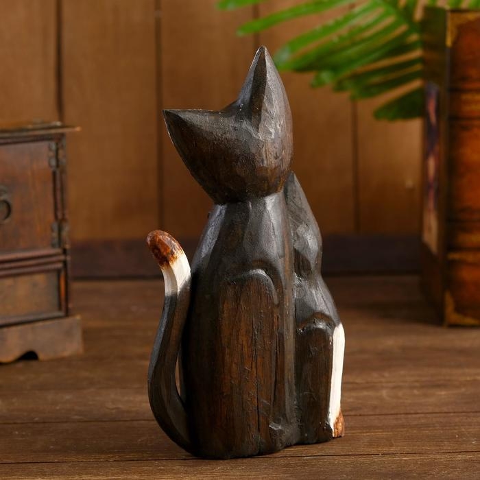 Сувенир «Три кошечки с белыми лапками», 5×14×25 см, дерево