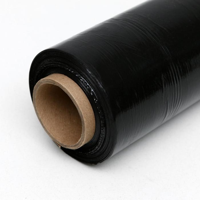 Стрейч - пленка, чёрная, 500 мм × 217 м, 2 кг, 23 мкм