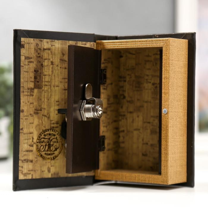 Шкатулка книга-сейф «Буйвол», дерево, искусственная кожа, 17×11×5 см