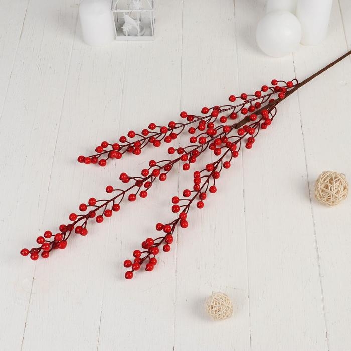 Декор ветка «Веточка калины», 1×75 см