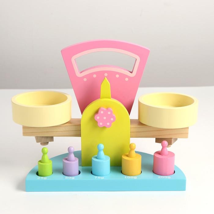 Игровой набор из дерева «Весы» 12.5×27×20 см