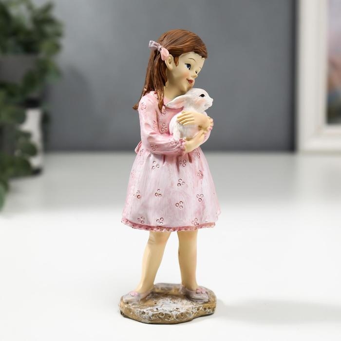 Фигурка полистоун «Малышка Алиса с белым кроликом», 14×5.7×4.7 см