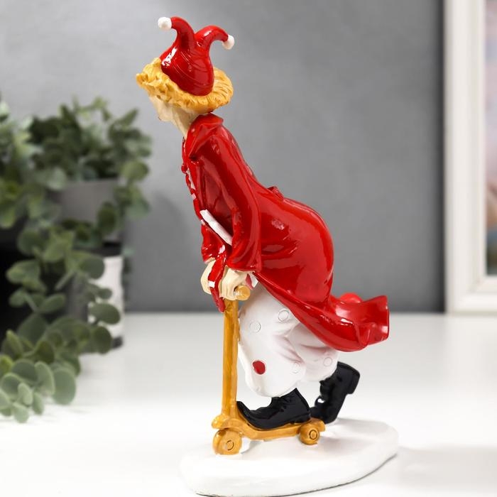 Фигурка полистоун «Клоун на самокате», 20.5×8.5×14 см