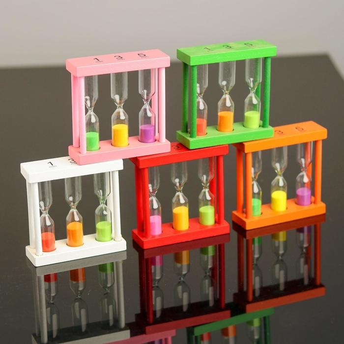Песочные часы «Изучаем время» 3×9×9 см, МИКС