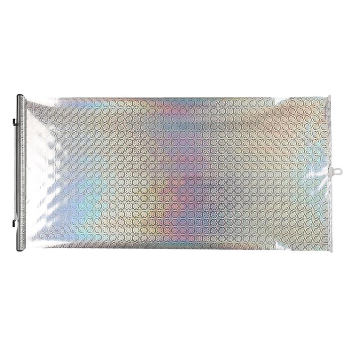 Автомобильная шторка на стекло,солнцезащитная, раздвижная, рулон, 50 x 125 см, цвет хром