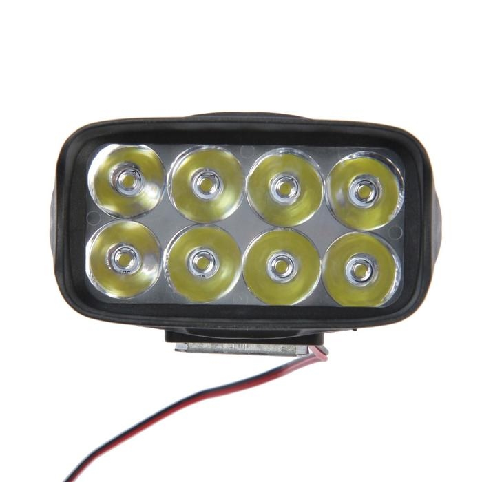 Фара светодиодная для мототехники, 8 LED, IP67, 8 Вт, направленный свет