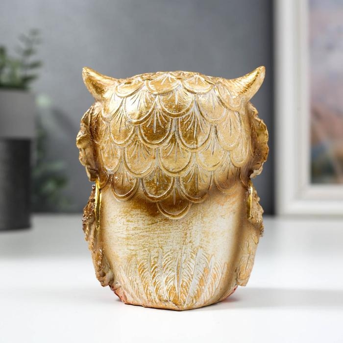 Фигурка полистоун «Филин с геометрическими рисунками», 10.5×9×6.5 см, МИКС