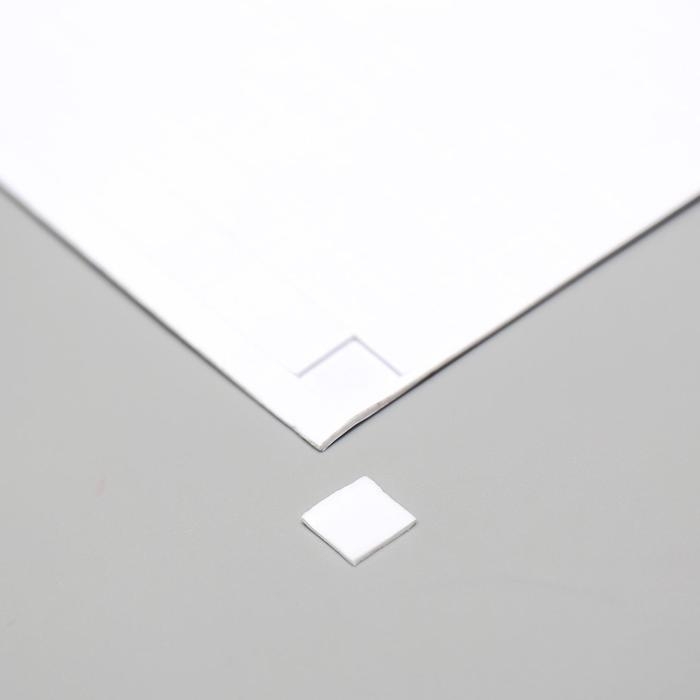 Клейкая лента двухсторонняя «Квадратики», 1×1 см, 15×15 см