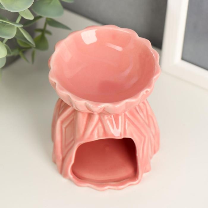 Аромалампа для эфирных масел «Кора», керамика, 8.7×7.8×7.8 см, МИКС