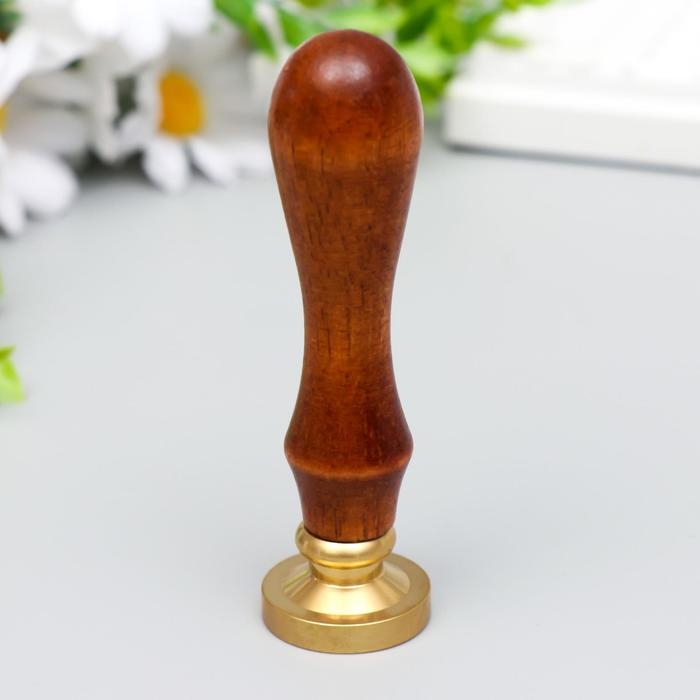 Сургучная печать с деревянной ручкой «Made with love», 9×2.5×2.5 см