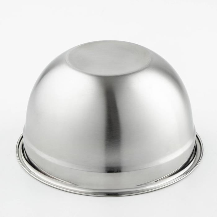 Миска с мерной шкалой, 1.2 л, 20×10.2 см, толщина 0.6 мм, нержавеющая сталь