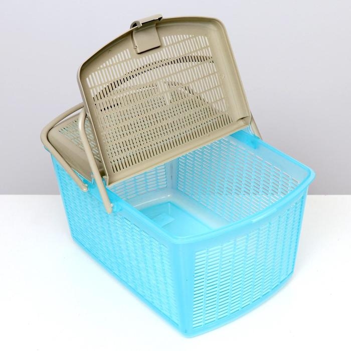 Корзина 47×36×27.5 см, бирюзовый