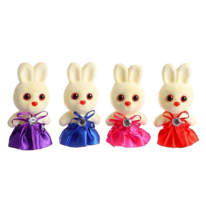 Ёлочная игрушка - подвеска из пенопласта «Зайка в юбке», 13 см