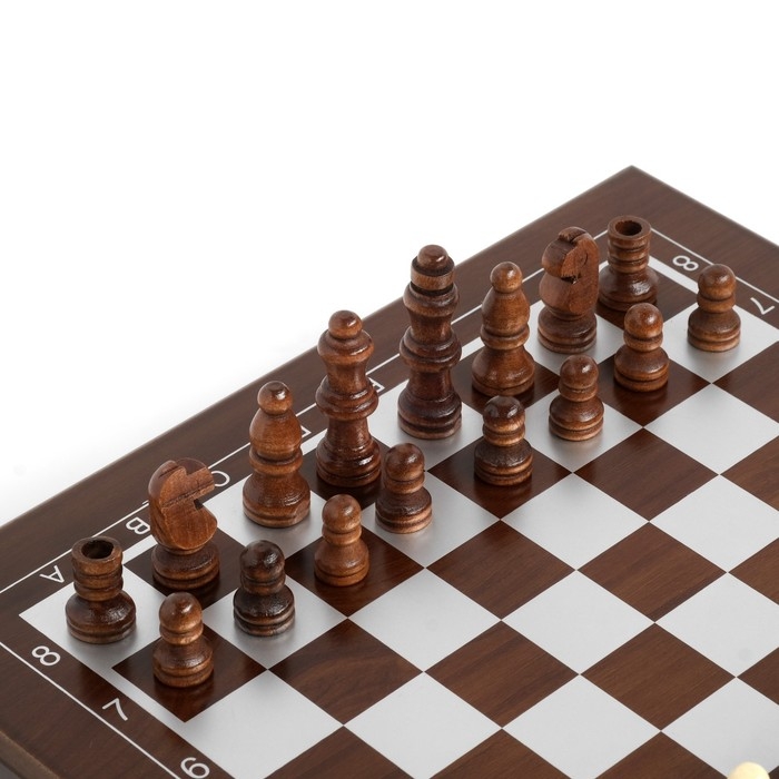 Набор классических настольных игр 4 в 1: шахматы, покер, 24×24 см
