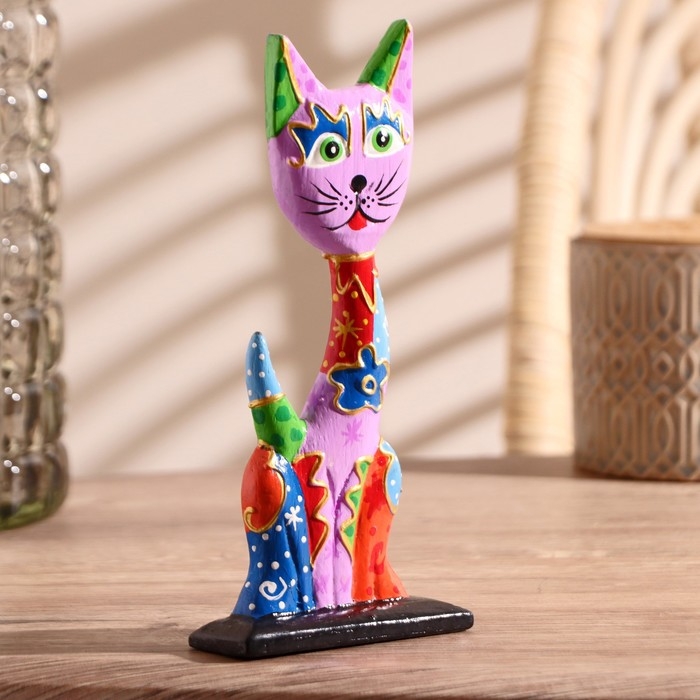 Сувенир «Кошечка», 7×5×20 см, дерево