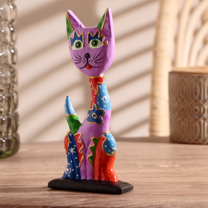 Сувенир «Кошечка», 7×5×20 см, дерево