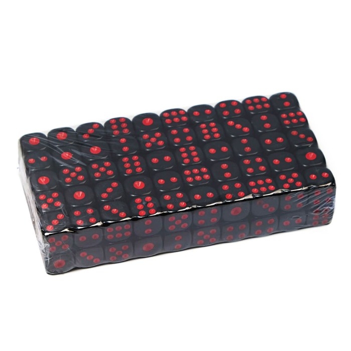 Кости игральные, кубики для настольных игр 1.2×1.2 см, фасовка 100 шт.
