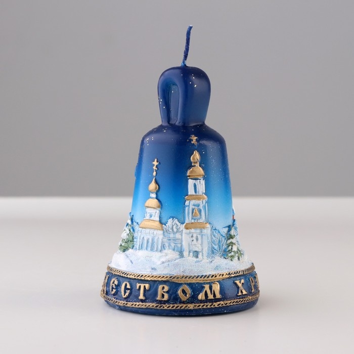 Свеча декоративная «Колокольчик Рождественский», 6.5×6.5×10 см