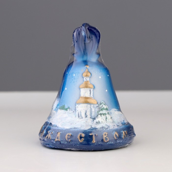 Свеча декоративная «Колокольчик Рождественский», 6×6×7 см