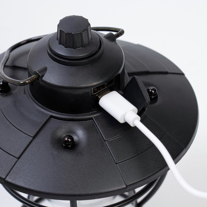 Фонарь кемпинговый аккумуляторный, 1200 мАч, SMD, USB, регулировка яркости, 15 х 12 см