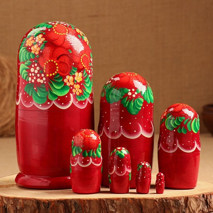 Матрёшка 7-ми кукольная "Лара", 23-25см, ручная роспись.
