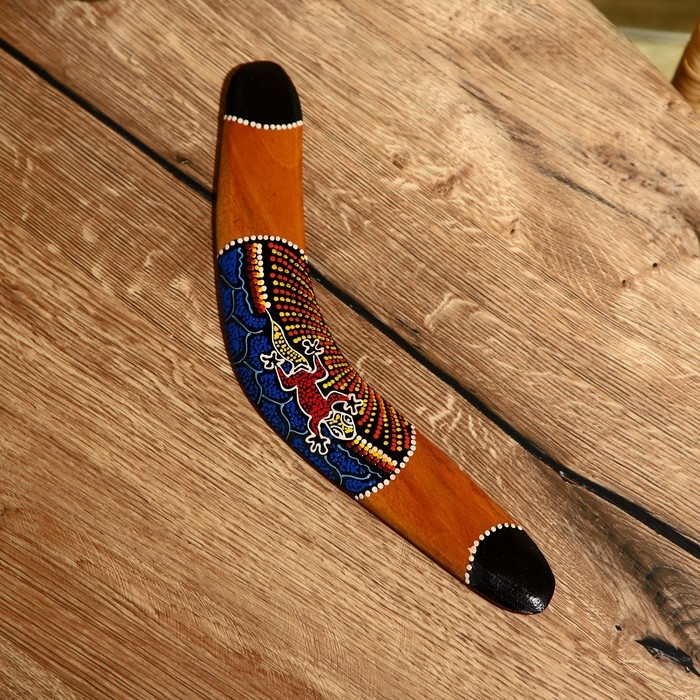 Сувенир Бумеранг «Яркий узор», 30×5×1 см, МИКС