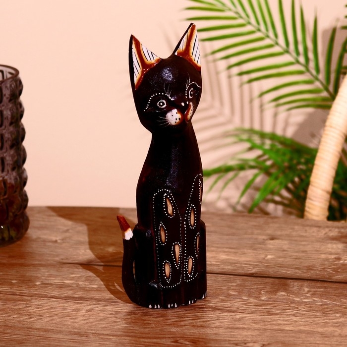 Сувенир «Кошка», 30 см, дерево