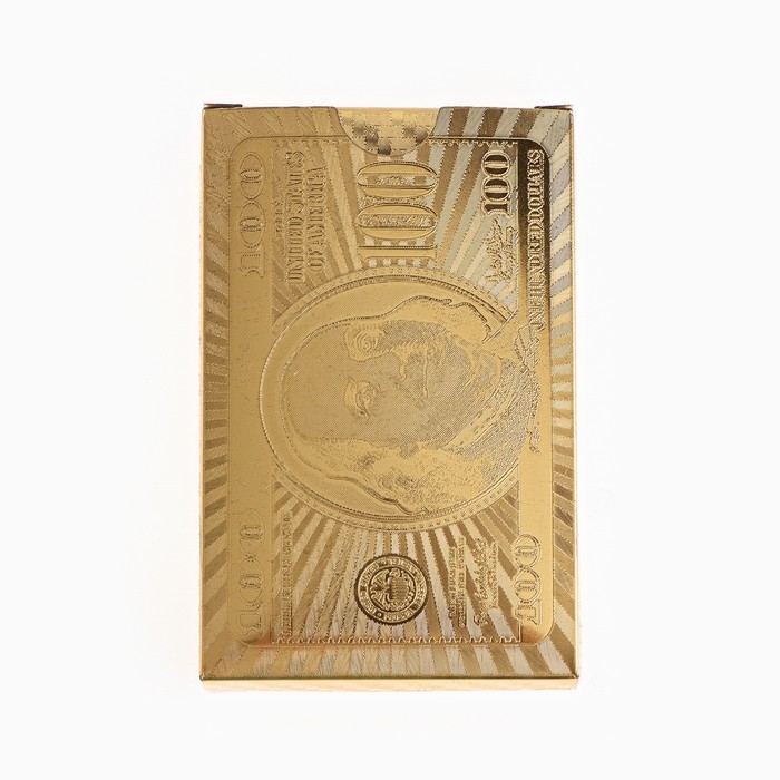 Карты игральные пластиковые «Золотая коллекция», 2 колоды по 54 шт., 8.8×5.7 см