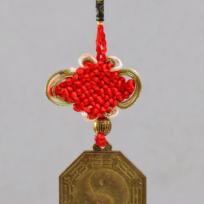 Колокольчик металл «Монета Инь-ян»,1 колокол d=2.5 см, 35×5.3×2.7 см