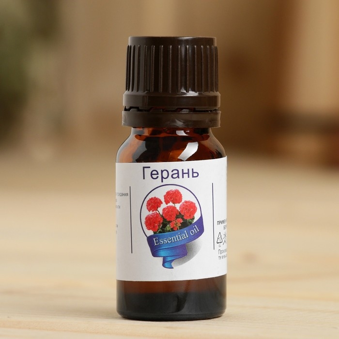 Эфирное масло «Герань», флакон-капельница, аннотация, 10 мл