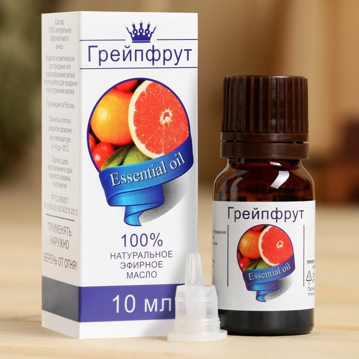 Эфирное масло «Грейпфрут», флакон-капельница, аннотация, 10 мл