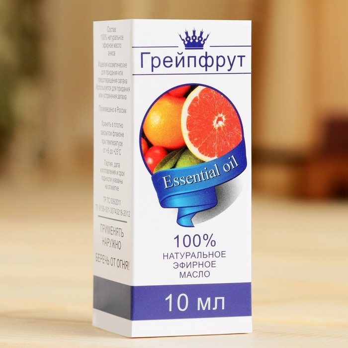 Эфирное масло «Грейпфрут», флакон-капельница, аннотация, 10 мл
