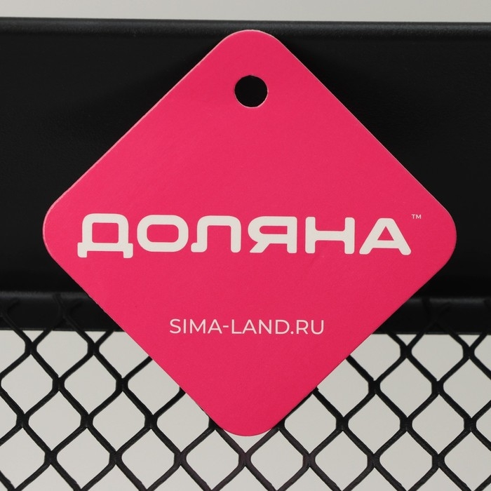 Этажерка напольная 3-х ярусная, 45.5×29.5×77.5 см, на колёсиках, чёрная