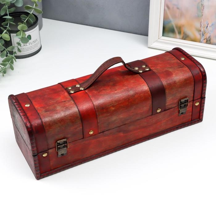 Шкатулка подарочная под бутылку «Средневековье», дерево, 11.5×34.5×13 см