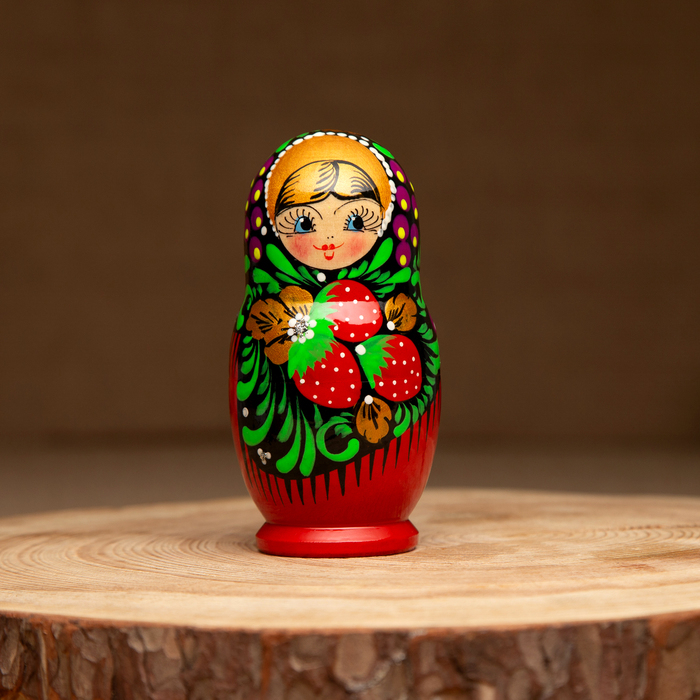 Матрешка дерево «Платочек», 5-кукольная, 10-13 см, ручная роспись