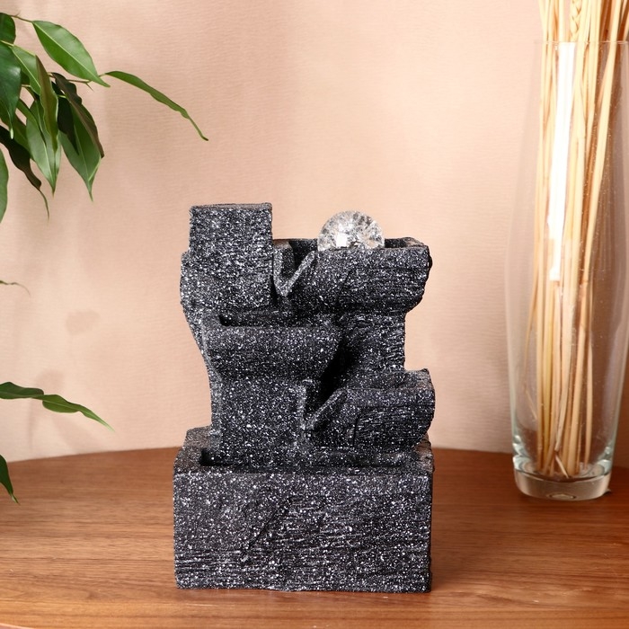 Фонтан настольный «Баланс», 12×14×20 см, с подсветкой