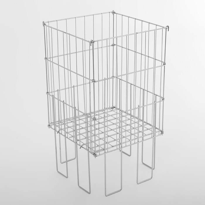 Корзина для распродаж 40×40×78 см, цвет хром