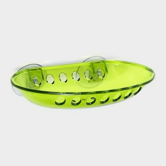 Мыльница на присосках Bath Collection, пластик, 15.5×9.5×3 см, МИКС