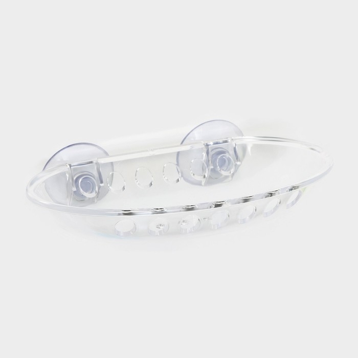 Мыльница на присосках Bath Collection, пластик, 15.5×9.5×3 см, МИКС
