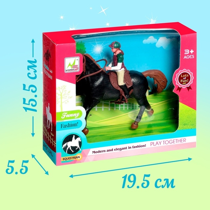 Игровой набор лошадка с куклой, с аксессуарами