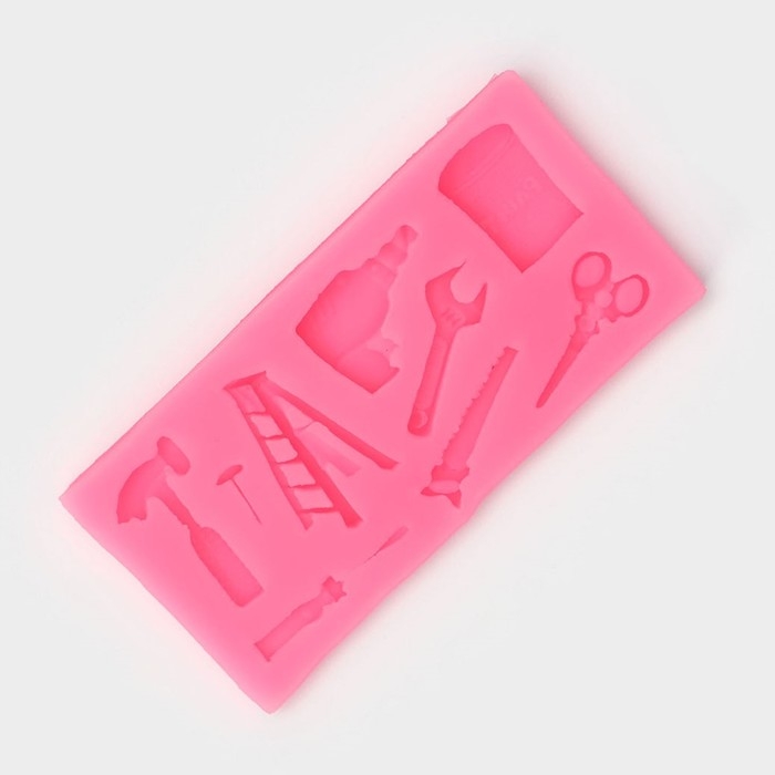 Молд «Инструменты», силикон, 10.5×5×1 см, МИКС