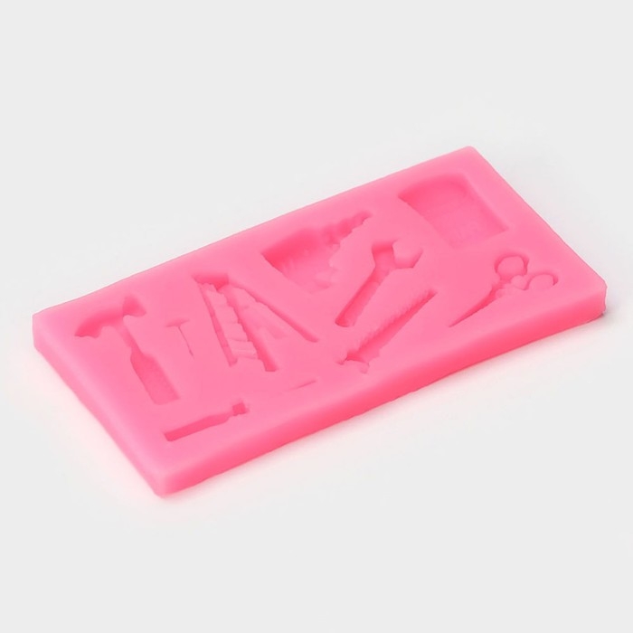 Молд «Инструменты», силикон, 10.5×5×1 см, МИКС