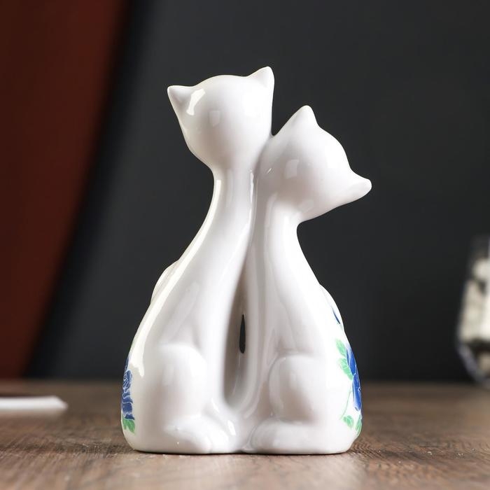 Фигурка керамика «Две кошки с котёнком», 13×8 см