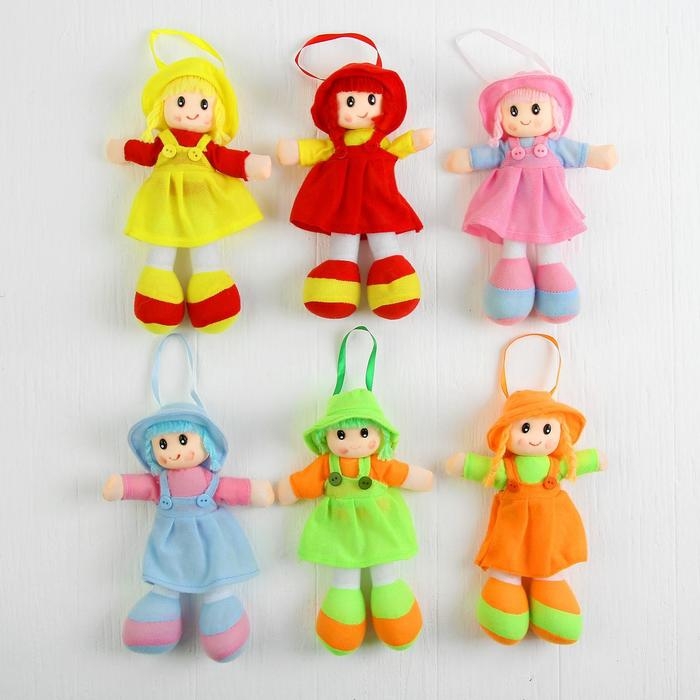 Мягкая игрушка «Кукла с хвостиками», МИКС