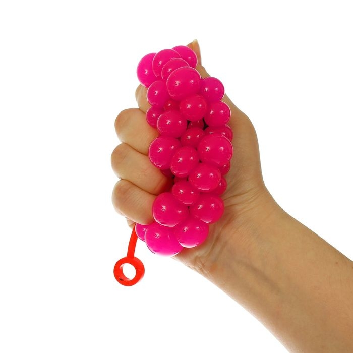Антистресс игрушка, мялка в сетке, с хвостиком, МИКС